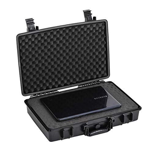 MEIJIA Waterproof Hard Camera Case,Hard Laptop Case,Hard Case with Customizable Fit Foam Included,Fit for Laptops,camera,lens(Black, 19.78"X13.93"X4.68") - size: 19.78" x 13.93" x 4.68"