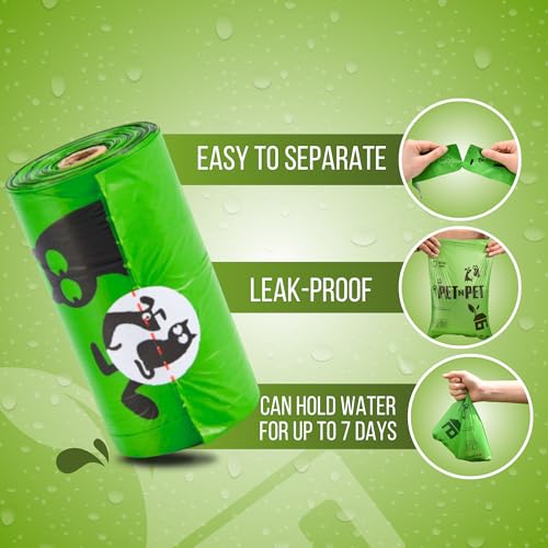 Pet N Pet Poop Bags for Dogs, 1080 Count, Plant Based, Unscented, Green - color: Pea Green - Unscented