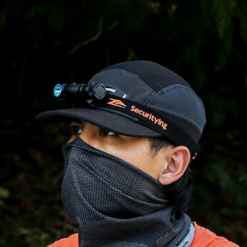 SecurityIng Adjustable Elastic Headband, 28.34in Length, 2Pack - style: Headlamp Strap