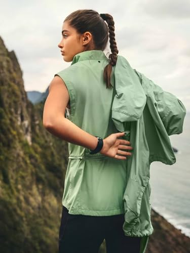CRIPOM Packable Rain Jacket Women Waterproof Lightweight Jacket With Hood Womens Windbreaker Jacket S-XXL - color: Green, size: Small