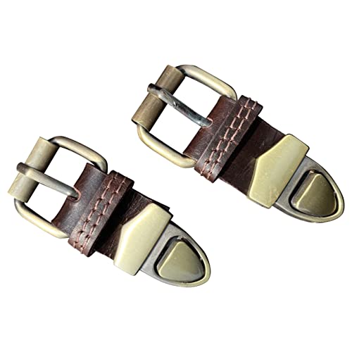 RUSTIC TOWN Leather Bag Replacement Push Clip Clasp Lock - Quick Release Metal Fasteners Buckles for Satchel & Messenger - color: Mulberry Clip With Red Stitching