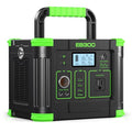 Portable Power Station 330W 288.6Wh Solar Generator Emergency Travel Backup - color: green