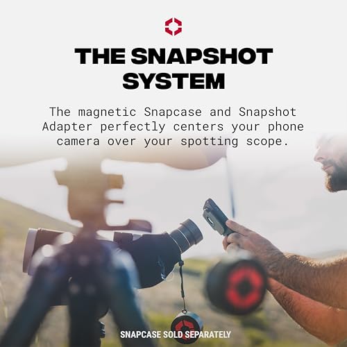 Snapshot Spotter Adapter - Spotting Scope Digiscoping Mount, Size 02 | Magnetic spotting scope phone adapter to capture your view, compatible with OLLIN Snapcases