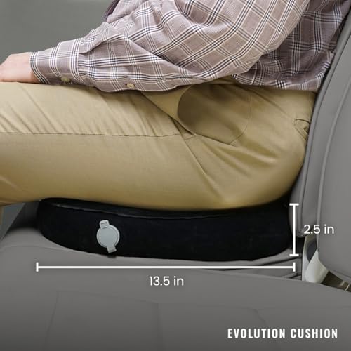Cabeau Evolution Cushion Portable & Lightweight Inflatable Seat Cushion - Ideal for Office Chairs, School Bleachers, Stadium Seats, and Wheelchairs - Comfort on The Go - size: One Size