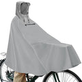 Andake Hooded Rain Poncho for Adults Waterproof Lightweight Raincoat for Men & Women Reusable Rain Ponchos for Cycling - color: Grey
