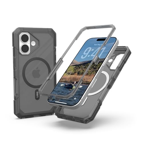 URBAN ARMOR GEAR UAG Designed for iPhone 17 Case Trooper - Compatible with MagSafe Full Body with Port Protection Transparent Military Grade Protective Cover, Ash - color: Trooper - Ash