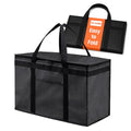 NZ home Insulated Food Bag, Portable Cooler Tote (2XL, Black, 1 Pack) - color: Black, size: 2XL
