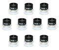 Carson LumiLoupe 10x Power Pre-Focused Stand Magnifier - Set of 10 (LL-10MU),Black/Clear - size: Pack of 10