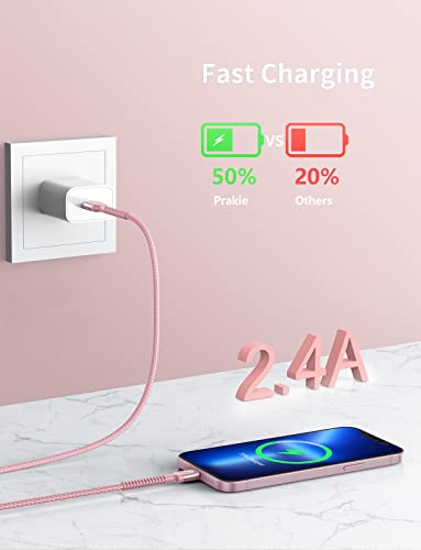 iPhone Charger 6FT 2Pack, Lightning Cable [Apple MFi Certified] iPhone Fast | Charging Cord Compatible with iPhone 14/13/12/11 Pro Max/XS MAX/XR/8/7/Plus/6S/6/SE/5S/iPad (Pink) - color: Pink, size: 6FT, style: USB A to Lightning