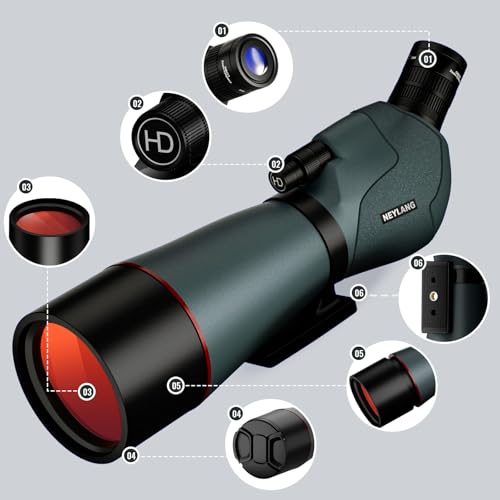 25-75x70 Spotting Scope - Spotter Scopes with Tripod Phone Adapter Waterproof HD Scope for Bird Watching Wildlife Scenery - size: 25-75x70