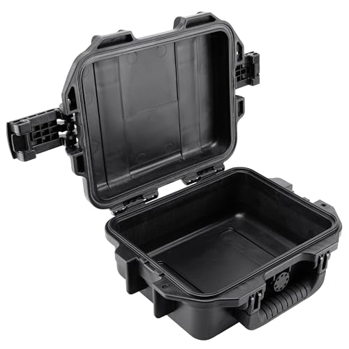Eylar 11.8" Intact Premium Series Small Hard Case, IP67 Waterproof Dustproof Crushproof, TSA Approved, Customizable Pluck Foam, Protective Carrying Case for Cameras, Drones, Pistols, Gear (Black)