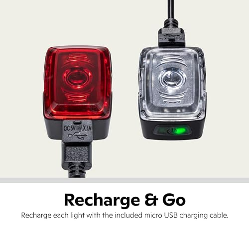 Schwinn Schwinn LED Tool Free Bike Light - color: 75 Foot Beam Distance - Black, size: 75 Foot Beam Distance, style: Usb Rechargeable