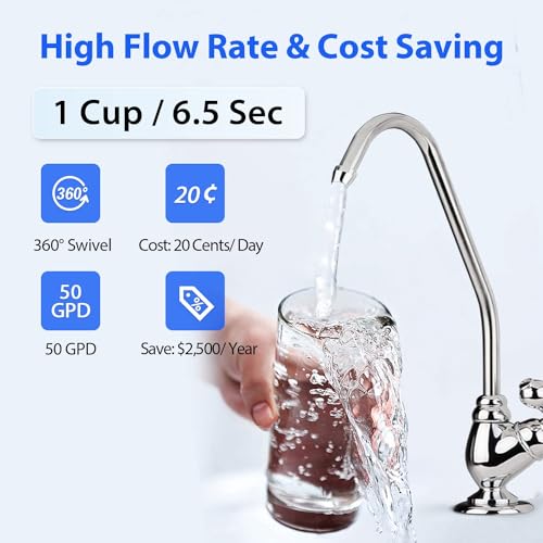 PureDrop RTW5AK-UV Reverse Osmosis Water Filter System with Alkaline & UV - style: RO water system w/ Alkaline & UV