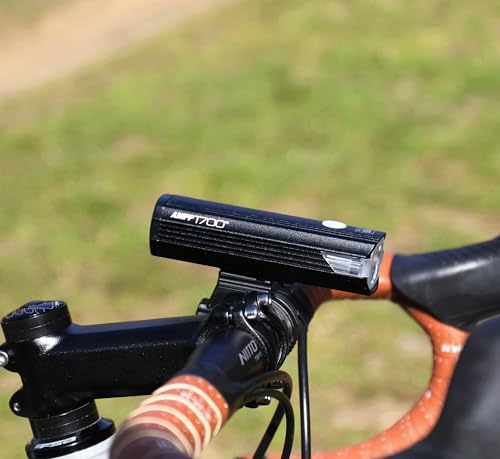 CATEYE AMPP USB Rechargeable Bike Light | Commuters, Road Cyclists & Mountain Bikers, Day & Night Riding Modes, IPX4 Waterproof, Tough & Durable - style: Ampp1700