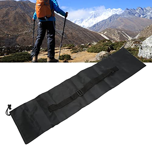 Alomejor Hiking Pole Bag, Oxford Cloth Durable Lightweight, Trekking Pole Carrier, Adjustable Shoulder Strap Drawstring Closure for Hikers Trekkers Anglers Fishing Trips
