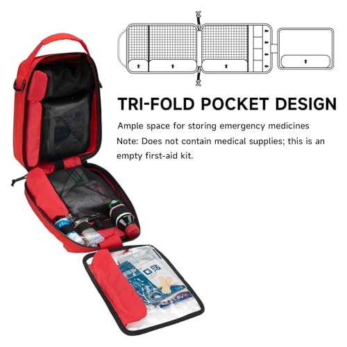 EXCELLENT ELITE SPANKER Rip Away Tactical Medical Pouch First Aid IFAK Pouch Utility EMT Pouch - color: Red