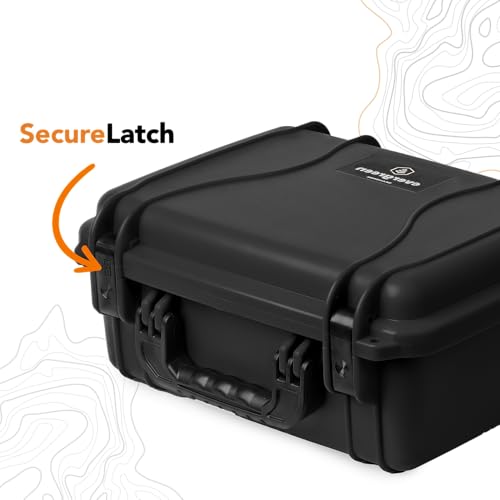 Seahorse 520 Heavy Duty Protective Dry Box Case with Accuform Foam - TSA Approved/Mil Spec / IP67 Waterproof/USA Made for Cameras, Action Cameras, Firearms, Camping, Kayaks - color: Black