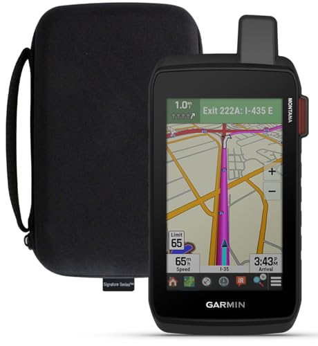 Garmin Montana 710i Rugged GPS Handheld Navigator | inReach for SOS & 2-Way Texting, 5” Touchscreen, Satellite Imagery, Topographical Maps for Roads or Trails | Signature Series Case Bundle