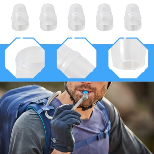 Homesweet Bite Valve Replacement Nozzles Bite Spout Fit for Osprey Hydraulic Reservoir, Fit for Hydrapak Hydration Bladder, Compatible for Nathan Water Bladder, Pack of 5