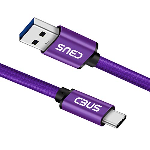 3ft USB A to USB C Cable Fast Charging Braided for Samsung Galaxy S26/S25/S24 Ultra/Plus/FE, A56 5G, A36 5G, A26 5G, A17 5G, A16 5G, Moto G Power/Stylus/Play, TCL 50/40, Pixel (Purple) - color: Purple, size: 3 Feet