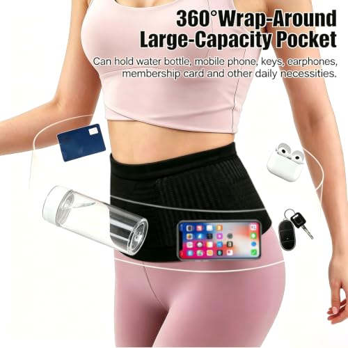 New Model Waist Pack with Adjustable Strap, Belt Bag for Daily Carry, Casual Waist Bag, Black, S - color: Black, size: Small