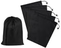PALTERWEAR Drawstring Bag with Toggle - Nylon Cinch and Ditty Pouch - Six-Pack (Black, 9 x 12 Inch, Set of 6) - color: Black, size: 9 x 12 Inch