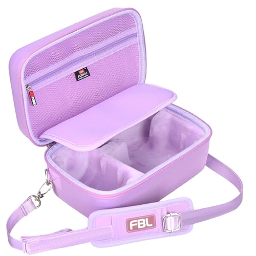 FBLFOBELI EVA Camera Case for Canon EOS Rebel T7/T8i/T5/R50/R100 | Hard EVA Shell, Shockproof & Water-Resistant, Custom Molded Interior, Detachable Shoulder Strap, Travel Storage Bag, Purple - color: Purple