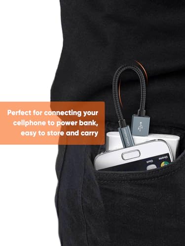 CableCreation Micro USB Cable 0.5FT, Micro USB to USB Cable Triple Shielded - color: Grey, size: 0.5FT