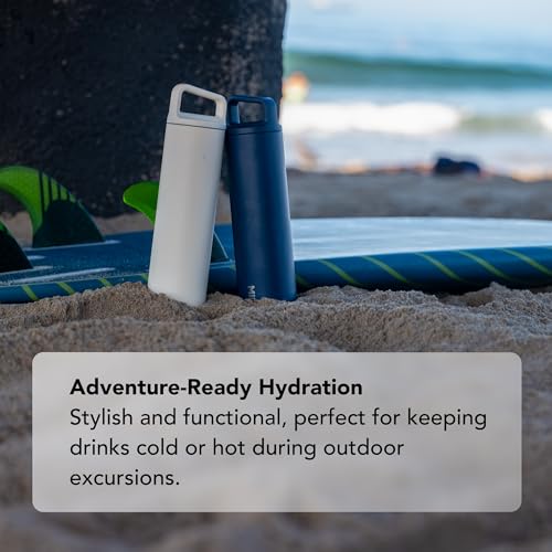 MiiR Wide Mouth Water Bottle - 32oz Insulated Water Bottle in Stainless Steel with Double Wall Vacuum Insulation, Leakproof Design, Keeps Drinks Hot or Cold - color: Thousand Hills Pink, size: 32 Ounces