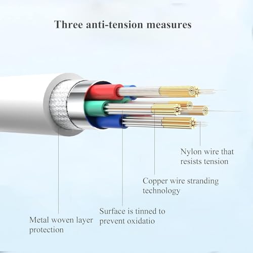 [Apple MFi Certified] Short iPhone 17 Charger Fast Charging, 8Inch 5 Pack USB to Type-C Cable Fast iPhone Charging Cables High Speed Data Sync Transfer Cord for iPhone 17 16 15 Pro/iPad/Airpods - color: White 5Pack