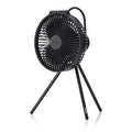 Claymore V600+ Black Rechargeable Portable Fan (No Pouch) - Powerful 4-Speed BLDC Ultra-Quiet Air Circulator, USB-C Charging, Tripod Mountable, Adjustable for Camping & Indoor Use - style: No Pouch V600+ (Black)