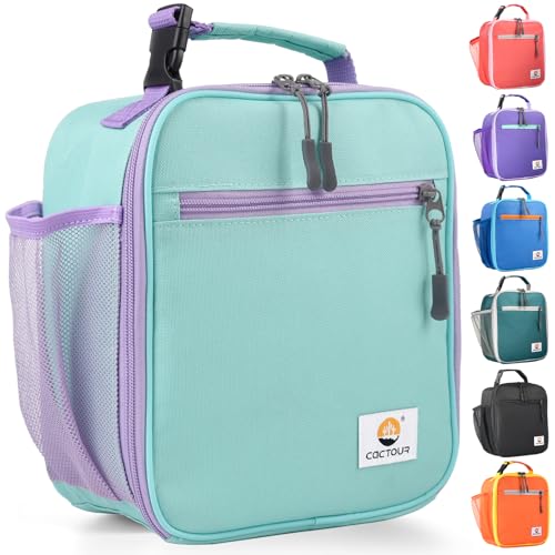 CaCTOUR Lunch Box Kids,Premium Insulated Lunch Bag for Girls Boys,Soft Bag Mini Cooler Back to School Thermal Reusable Lunch Bag for Work School Picnic (Light Green) - color: B-Light Green