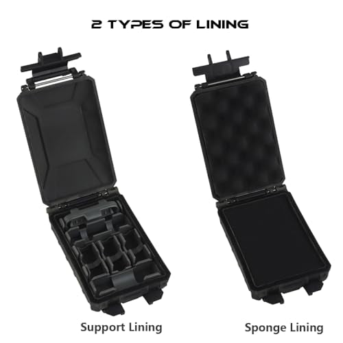 WoSporT Tactical Modular Battery Storage Organizer, MOLLE Military Hunting Vest Carry 18650/AAA/CR123A/18350 Battery Box Holder Case - color: BCP