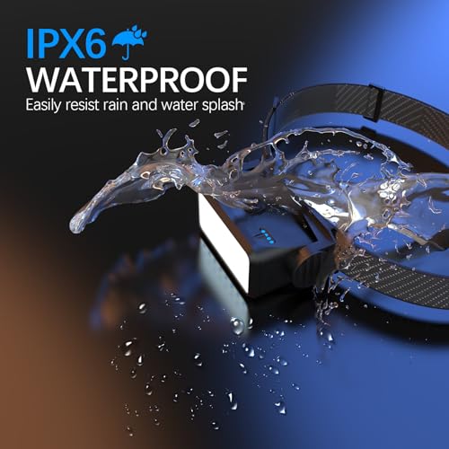 Rechargeable LED Headlamp,Hard Hat Headlight,3000 Lumen Ultra-Light Bright Waterproof Head Lamp Lightweight White/Yellow Flashlight for Camping,Hiking,Running,Repairing,Fishing,Camping Gear
