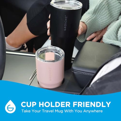 GROSCHE Yukon Triple Insulated Coffee Travel Mug with Lid - 30 oz Pink - color: Pink, size: 30 Ounces