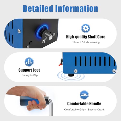 Crank Generator, 20W All-Metal Hand Crank Generator, 28V Output Portable Hand Charger with Multi-Device Charging for Camping, Hiking, Emergency Preparedness