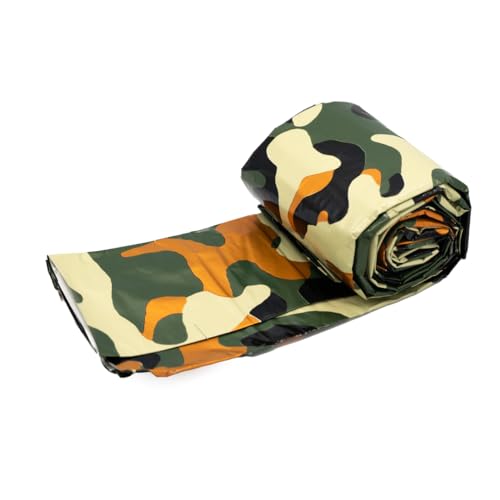 Survival Frog Tact Bivvy 2.0 Emergency Sleeping Bag with Stuff Sack, Carabiner & Survival Whistle – Compact, Lightweight, Waterproof, Reusable Thermal Bivy Sack Shelter Kit - color: New 2.0 Tactical Camo