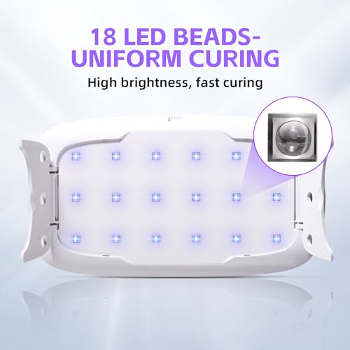 LET'S RESIN Upgraded UV Light for Resin, Large Size Portable UV Resin Light, Fast Curing&Portable UV Lamp, Jewelry Making Supplies for Resina UV, DIY Craft, Decor (Pack of 2) - size: new uv light (Pack of 2)