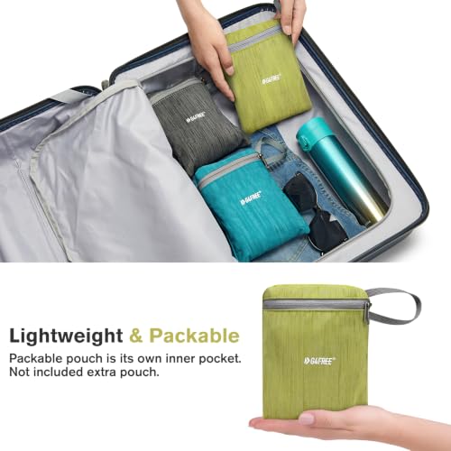 G4Free 10L/15L Hiking Backpack Lightweight Packable Hiking Daypack Small Travel Outdoor Foldable Shoulder Bag - color: Light Green, size: 10L