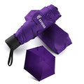 GAOYAING Compact Travel Umbrella with Case Sun&Rain Lightweight Small and Compact Suit for Pocket 34 Inches - color: Purple, size: 34 Inches