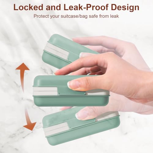 Quatish Leakproof Bar Soap Holder Dish with Lid for Shower, Portable Travel Soap Case Box for Gym, Camping, Hiking, Outdoor Use, Travel Size Toiletries Essentials, Keeps Soap Dry, GreyGreen - color: Greygreen