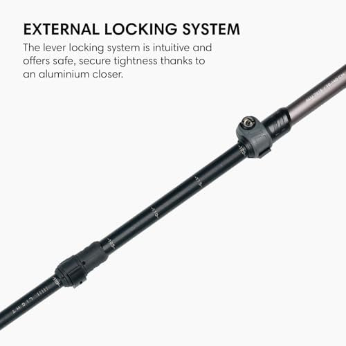 Fizan Adventure Trekking Poles – Ultralight, Backpacking, Thru Hiking Poles, Adjustable, Collapsible, Customized Fit, Cork Grips, Aluminum Walking Sticks