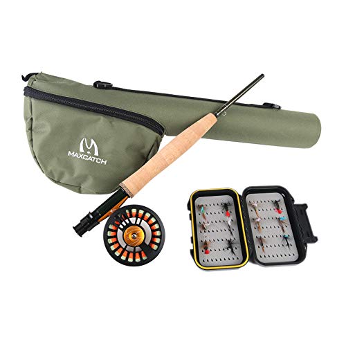 M MAXIMUMCATCH Maxcatch Alltime Travel Fishing Rod-Ultra Compact for Backpacking 8-Piece 9ft with Rod Tube (Size: 5/6/8wt) - color: Alltime Rod&Reel Combo, size: 9' 6wt 8pcs