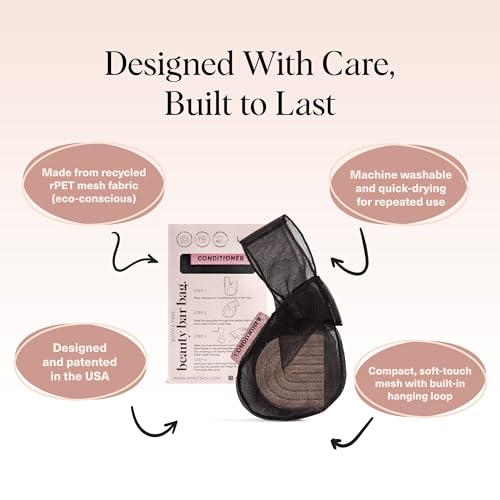 Kitsch Soap Saver Bag – Patented Mesh Bag Soap Holder – Black - color: Black