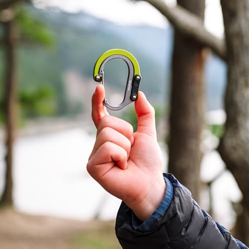 GEAR AID HEROCLIP (Small) Carabiner Gear Clip and Hook, for Hanging Bags, Purses, Lanterns, Strollers, Tools, Helmets, Water Bottles, and More - color: Nav Green, style: 2 Pack