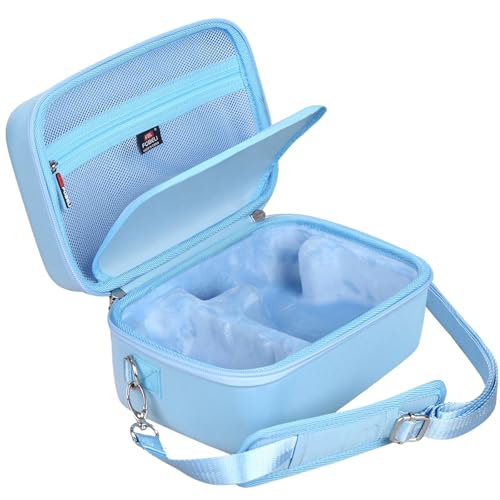 FBLFOBELI EVA Camera Case for Canon EOS Rebel T7/T8i/T5/R50/R100 | Hard EVA Shell, Shockproof & Water-Resistant, Custom Molded Interior, Detachable Shoulder Strap, Travel Storage Bag, Blue - color: Blue
