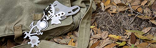 UST Tool-a-Long Multi-Tool Carabiners with Durable, Compact Stainless Steel Construction for Hiking, Kayaking, Camping, Travel and Outdoor Survival - style: Horse