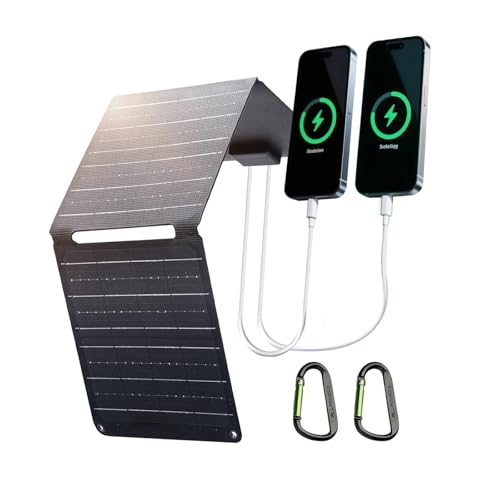 ALLPOWERS SP001 21W Portable Solar Panel Charger | Foldable Solar Kit with Dual USB Outputs for Camping, Phones, RV, Home, Outdoor, Balcony, Garden - color: 21W-Foldable Solar Panel-SP001