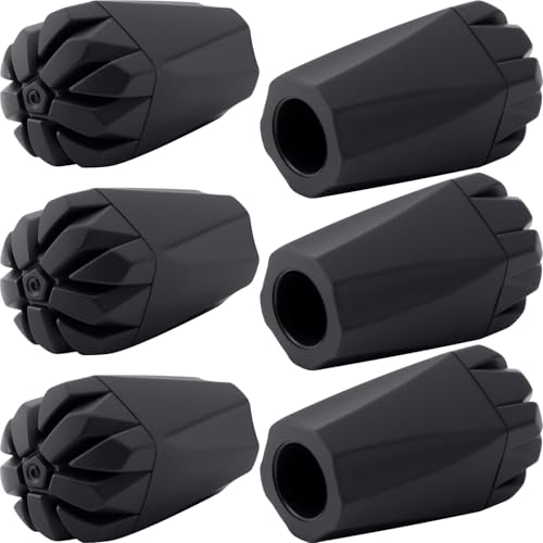6PCS Walking Stick Tips, Shock Absorption Trekking Pole Tips