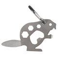 UST Tool-a-Long Multi-Tool Carabiners with Durable, Compact Stainless Steel Construction for Hiking, Kayaking, Camping, Travel and Outdoor Survival - style: Beaver